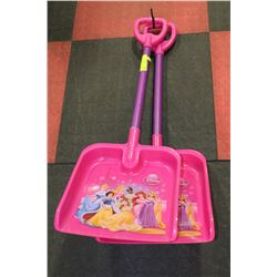 PAIR OF CHILDRENS SNOW SHOVELS AS THEY COME