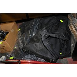 STACK OF 3 TRAVEL BAGS (1 NEW)