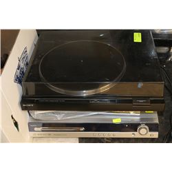 SONY TURNTABLE SOLD W 2 SANYO DVD PLAYERS