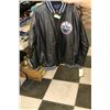 Image 1 : OILERS SIZE XL LEATHERETTE JACKET