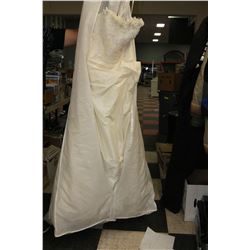 COSMOBELLA SIZE 10 "ANTIQUE WHITE" WEDDING DRESS