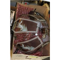 GLASS & METAL TRI-LIGHT TOUCH LAMP