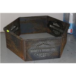 LARGE STEEL HARLEY DAVIDSON FIRE PIT