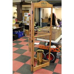 WOODEN HANGING DISPLAY/ WIND CHIME RACK