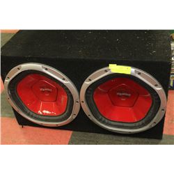 SONY XPLOD 1200W DUAL SUB BOX