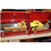 Image 1 : RED METAL TOOL BOX WITH CONTENTS X2