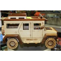 WOODEN MODEL HUMMER