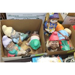 BOX OF CERAMIC GNOMES X2