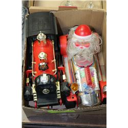 BOX WITH 2 VINTAGE TOYS