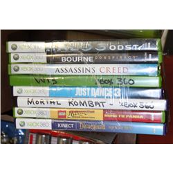 BUNDLE OF 8 - XBOX 360 GAMES