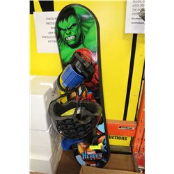 MARVEL HEROS KID'S SNOWBOARD
