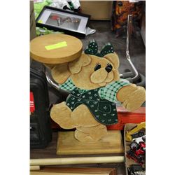 VINTAGE STANDING BEAR PLANTER