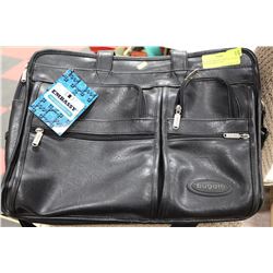 BUGATTI EMBASSY GENUINE BLACK LEAHTER BREIF CASE