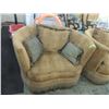 Image 1 : HONQUEST LEOPARD SWIVEL FUR & SILK CIRCLE CHAIR