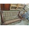 Image 1 : VINTAGE WOODEN BABY CRADLE