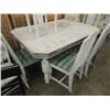 Image 1 : SHABBY CHIC DINING TABLE & 4 CHAIRS