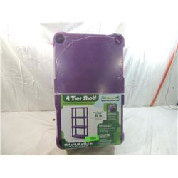 4 TIER SHELF PURPLE INDOOR OUTDOOR SHELF