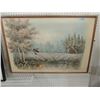 Image 2 : VINTAGE SIGNED NATURE SCENE PAINTING FRAMED