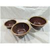 Image 1 : LOT 3 OVEN PROOF CERAMIC BROWN DIP BOWLS