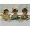 Image 1 : LOT 3 SMALL VINTAGE BABY DOLLS