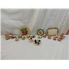 Image 1 : LOT 5 VINTAGE RESIN MINIATURE TEA SETS