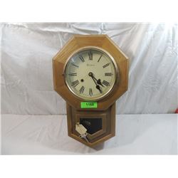 ANTIQUE HEIMER WIND UP WALL CLOCK