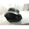 Image 2 : PAIR HARD CASE MOTORCYCLE SIDE BOXES W/ BREAKLIGHT