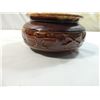 Image 2 : VINTAGE HULL POTTERY BROWN DRIP BOWL