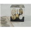 Image 2 : LOT 2 DECORATIVE COIN PAPER WEIGHT DISPLAY