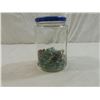 Image 1 : JAR VINTAGE MARBLES