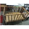 Image 1 : VINTAGE WOODEN BABY CRADDLE CRIB