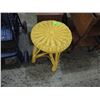 Image 1 : YELLOW WICKER STOOL