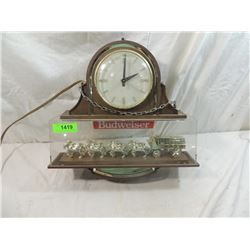 VINTAGE BUDWEISER CLYDESDALE TEAM CLOCK