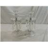 Image 1 : LOT 2 DECORATIVE CRYSTAL LIKE CANDLE HOLDERS