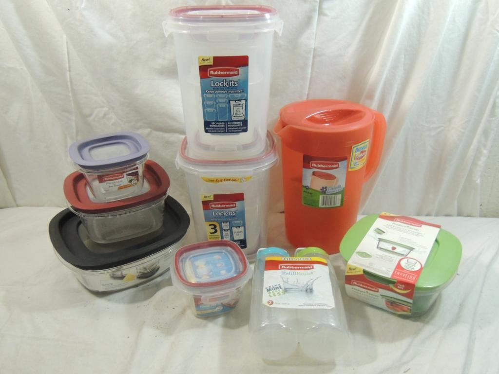 BOX LOT ASSORTED TUPPERWARE ITEMS