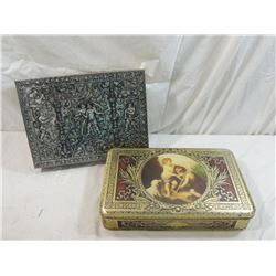 LOT 2 VINTAGE TINS
