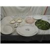 Image 1 : LOT 12 ASSORTED VINTAGE DINNERWARE SERVING PLATES