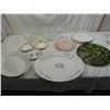 Image 2 : LOT 12 ASSORTED VINTAGE DINNERWARE SERVING PLATES