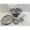 Image 1 : 4PC CUSTOM POTTERY SOUP TURREN DDLE, SPOO