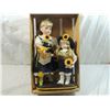 Image 1 : PAIR SUNFLOWER PORCELAIN DOLLS