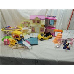 BOX LOT BARBIE PLAYSETS