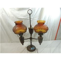 DOUBLE GLASS SHADE DESK LAMP