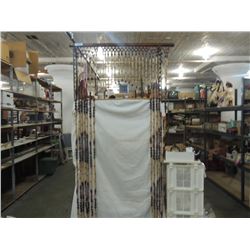 WOODEN BEADED DOORWAY CURTAIN