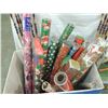 Image 1 : BOX LOT ASSORTED WRAPPING PAPER