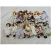 Image 2 : LOT 13 ASSORTED SMALL PORCELAIN DOLLS