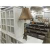 Image 2 : METAL BASE ANTIQUE STYLE TABLE LAMP