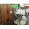 Image 1 : MODERN SIMPLE SILVER & GREEN SHADE FLOOR LAMP