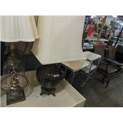 FUNKY GLASS & FIBER OPTIC TABLE LAMP