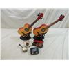 Image 2 : LOT 6 ASSORTED MUSIC PLAYING RELICA INSTRUMENTS