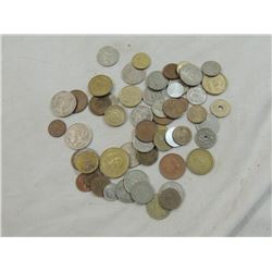 BAG ASSORTED FOREIGN COINS